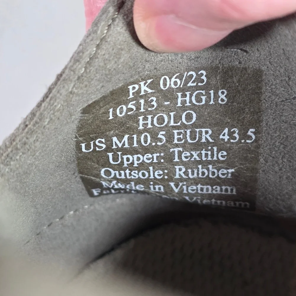 Olukai Holo Mens 10.5 Dust Olive‎ Dark Wood Convertible Mesh Sneakers 10513-HG18